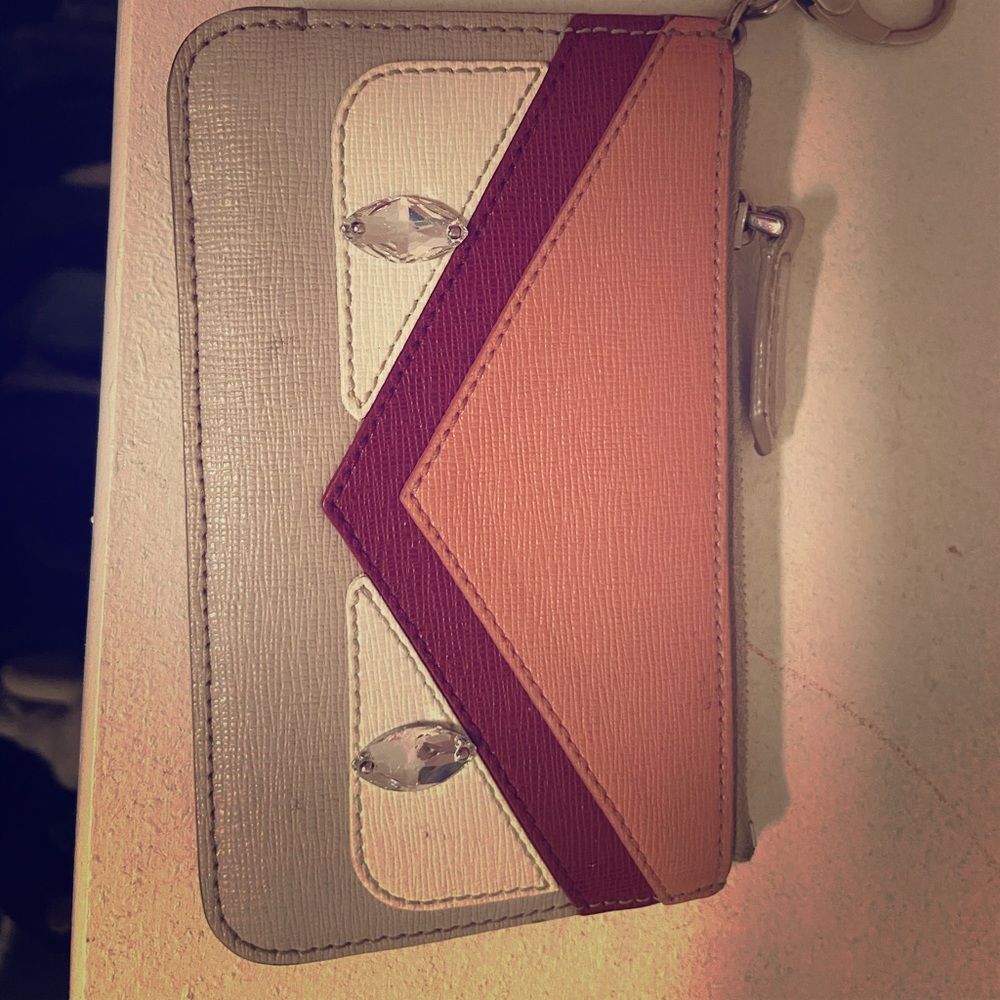 Fendi monster collection key ring card holder